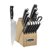 Cuisinart Triple Rivet 15 Piece Cutlery Set With Block, Black