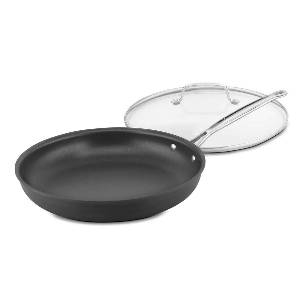 Cuisinart Chef’s Classic ™ Nonstick Hard Anodized 12” Skillet with Glass Cover, Black