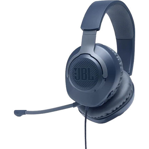 JBL JBLQUANTUM100UAM-Z Quantum 100 Wired Headset for Gaming, Blue - Certified Refurbished