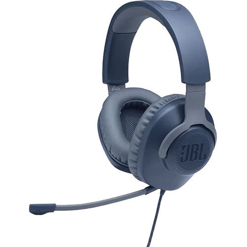 JBL JBLQUANTUM100UAM-Z Quantum 100 Wired Headset for Gaming, Blue - Certified Refurbished