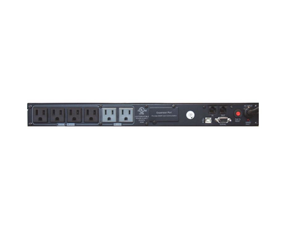 CyberPower OR500LCDRM1U-R Office 1U RM/T 500VA/300W 6 Outlets Intelligent LCD UPS - New Battery Certified Refurbished