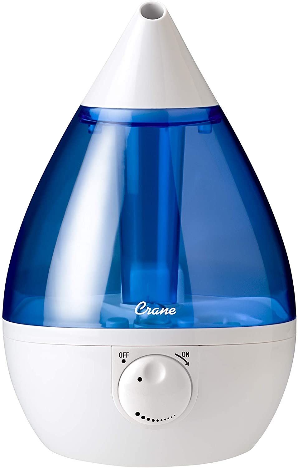 Crane RB-5301 EE-5301 Drop Ultrasonic Cool Mist 1Gal Humidifier Blue Refurbished