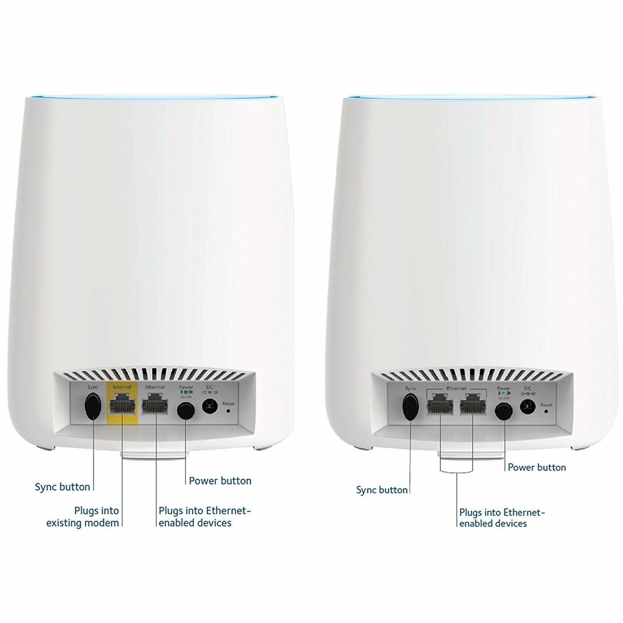 NETGEAR RBK53-100NAR Orbi AC3000 Tri-band WiFi Router - Certified Refurbished