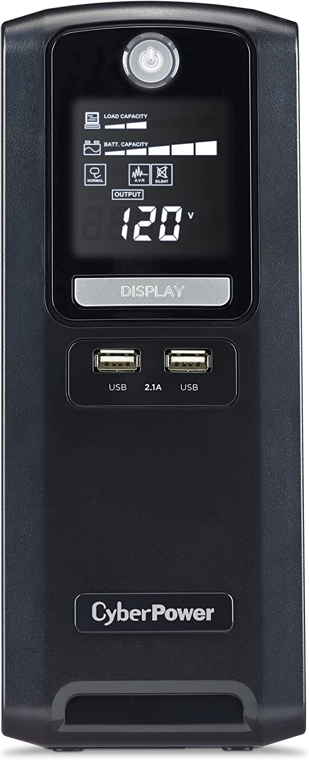 CyberPower CST135XLU-R 1350VA/810W AVR, LCD, USB 2.0 UPS System - New Battery Certified Refurbished