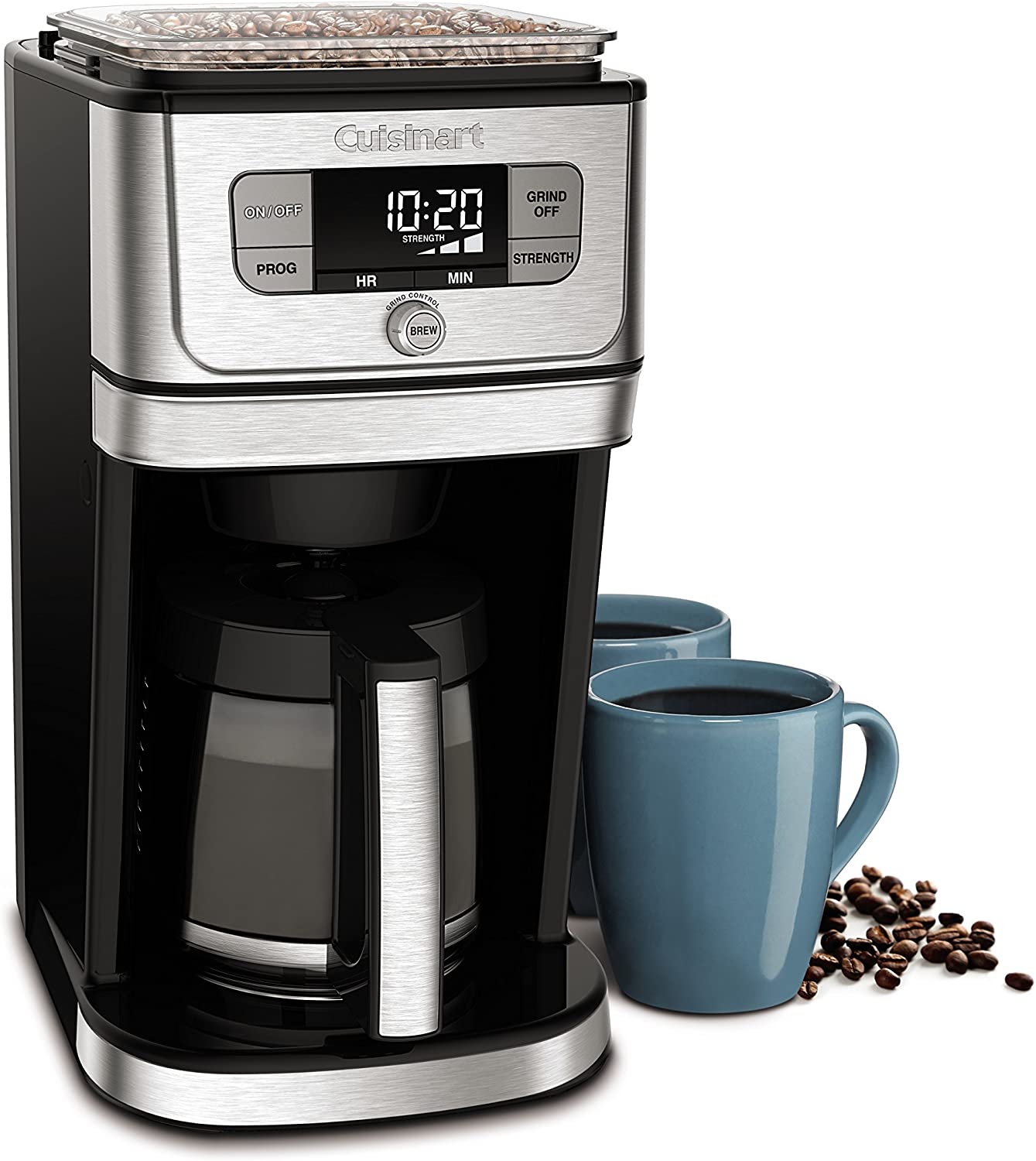 Cuisinart DGB-800FR Fully Automatic 12 Cup Burr Grind & Brew Glass Coffeemaker Silver - Certified Refurbished