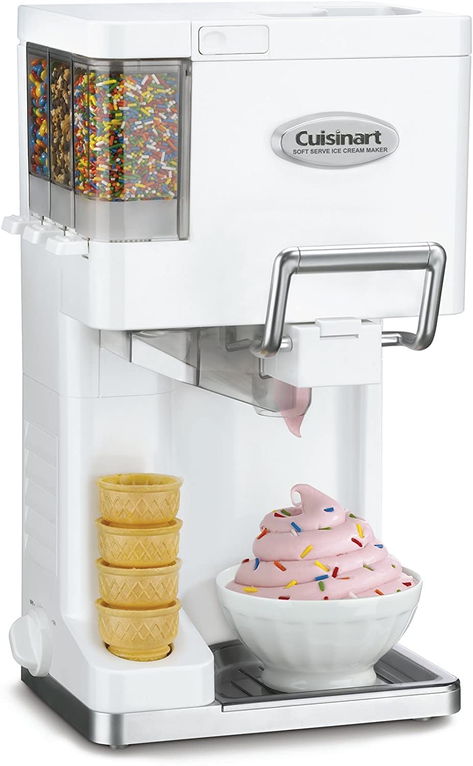 Cuisinart ICE-45FR Mix Serve 1.5 Quart Soft Service Ice Cream Maker White - Certified Refurbished