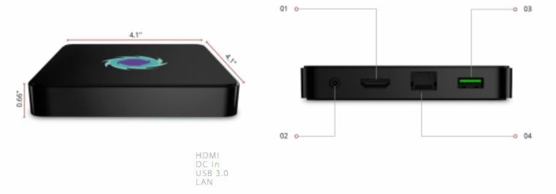 ViewSonic NMP250-WL-S Solstice Pod Wireless Presentation Gateway Media Player - Certified Refurbished