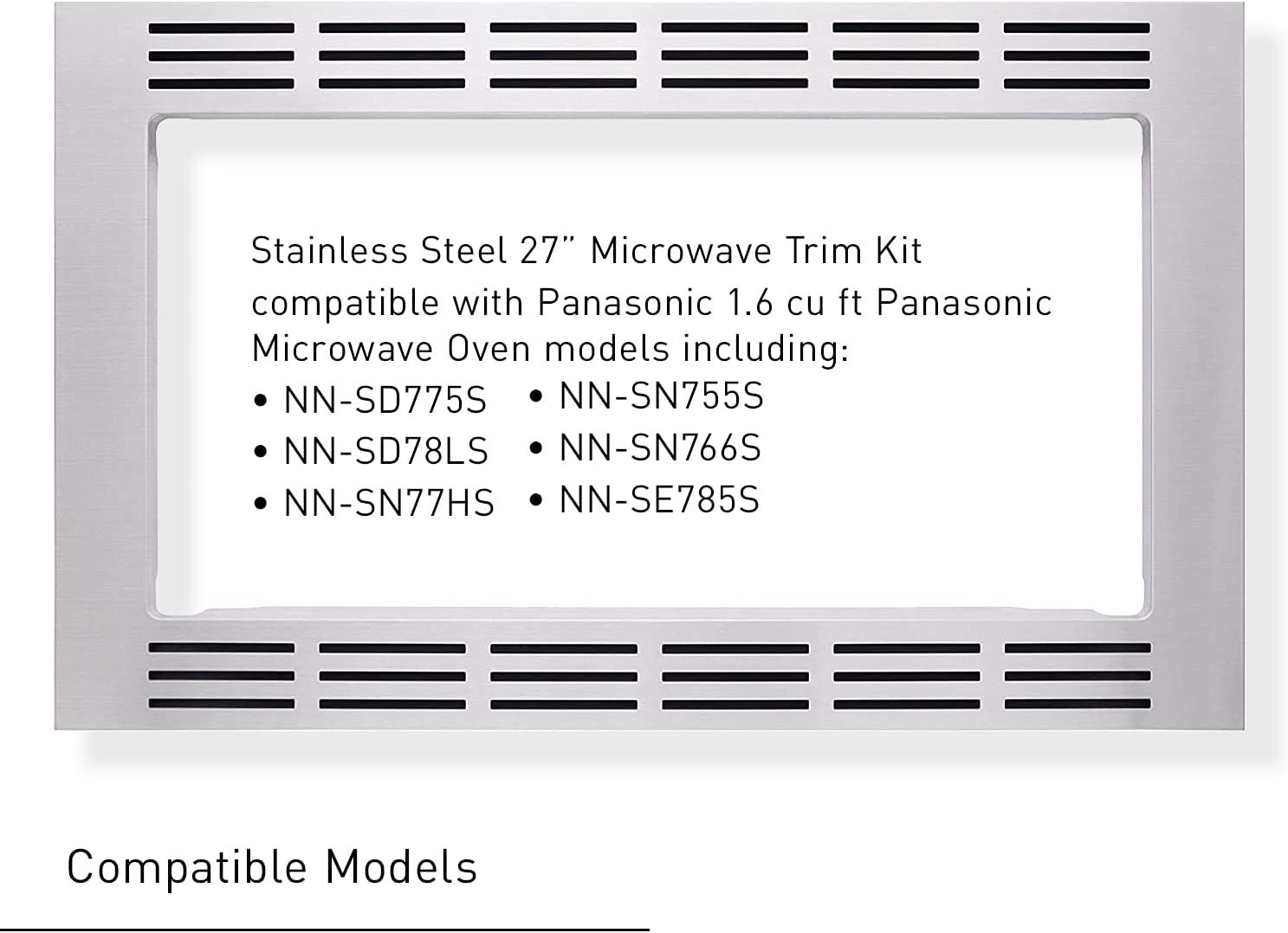 Panasonic NN-TK722SS 27" Trim Kit for 1.6 CF Microwave Ovens - Like New