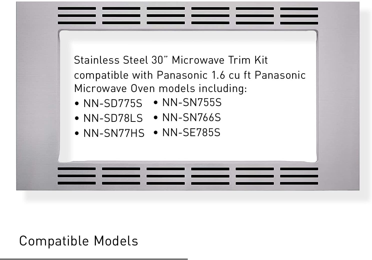 Panasonic NN-TK732SS 30" Trim Kit for 1.6 CF Microwave Ovens - Like New