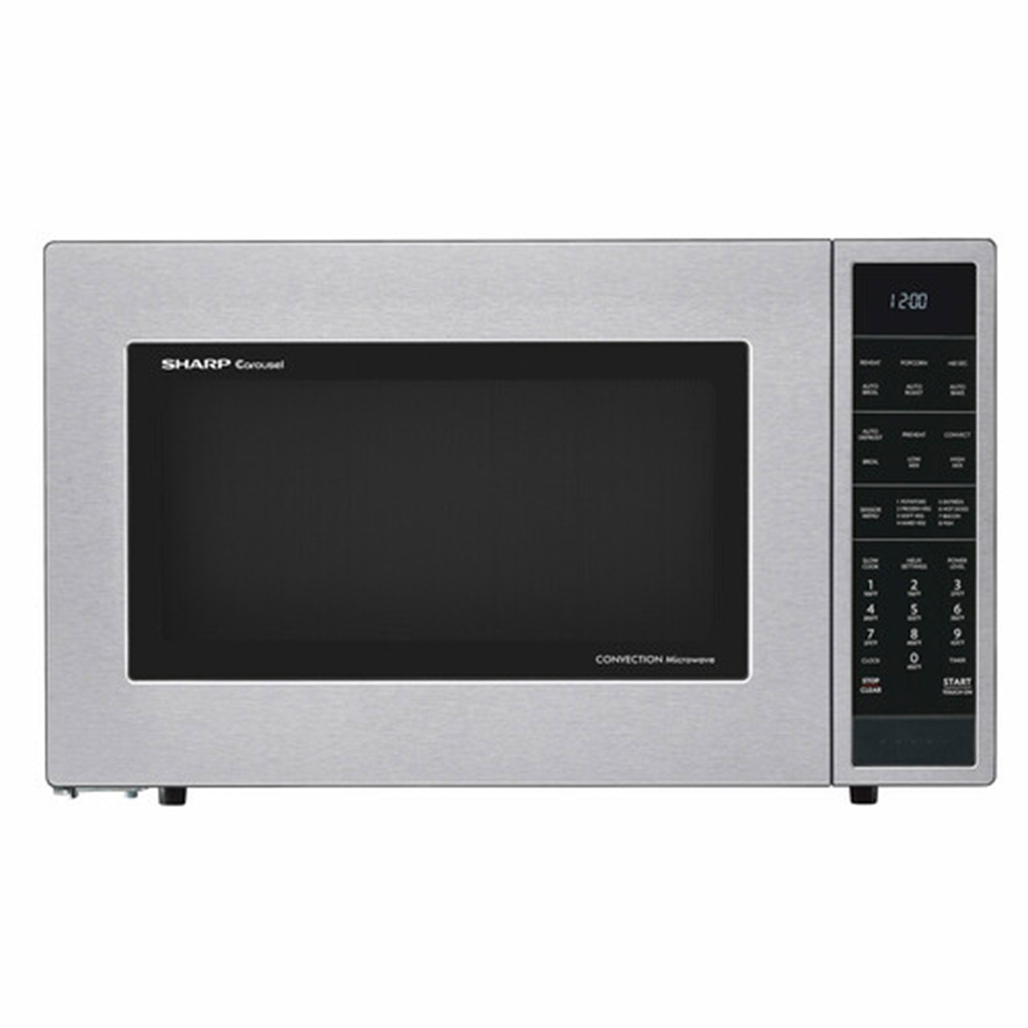 Sharp SMC1585BS 1.5 CF 900W Stainless Steel Carousel Convection Microwave Oven - Certified Refurbished