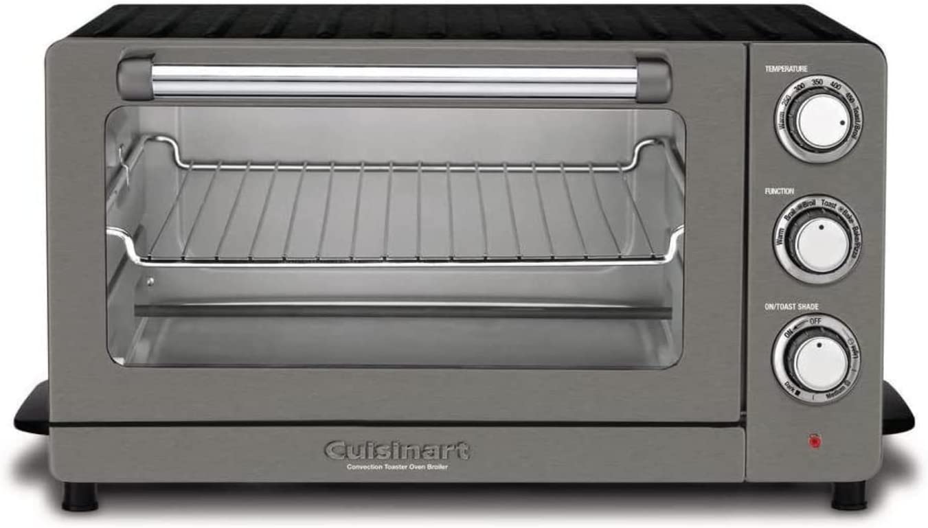 Cuisinart TOB-60N1BKS Convection Toaster Oven Broiler Black Stainless Steel - Certified Refurbished