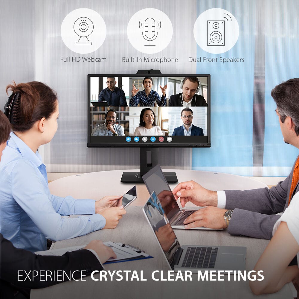 ViewSonic 24" 16:9 Video Conferencing IPS Monitor - Certified Refurbished