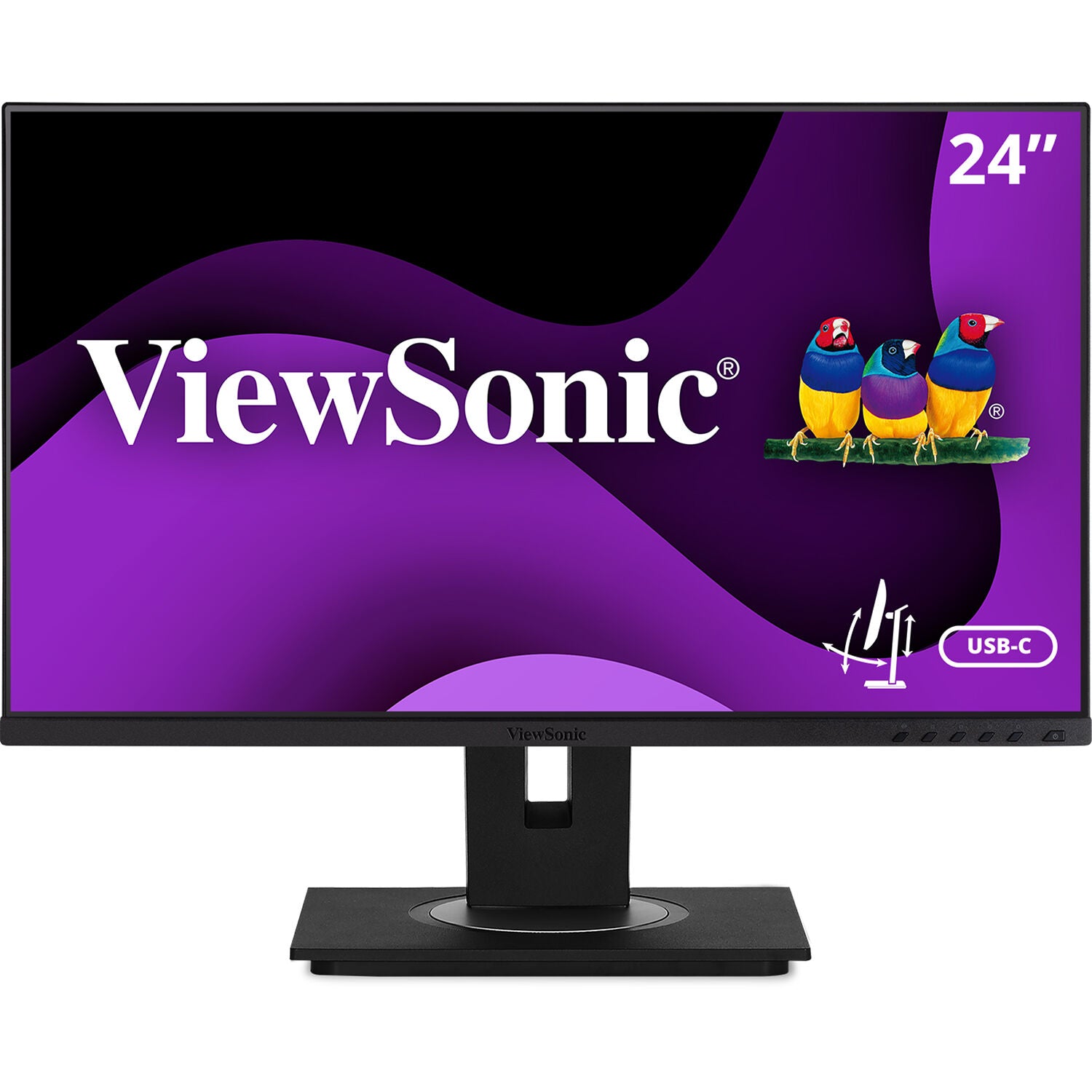 ViewSonic VG2456A-S 24" 1080p Ergonomic IPS Docking Monitor - Certified Refurbished